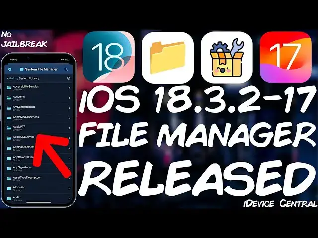 'Video thumbnail for iOS 18.3.2 - 17 Jailbreak News: FILE MANAGER RELEASED - iDevice ToolKit for All Devices (Like Filza)'