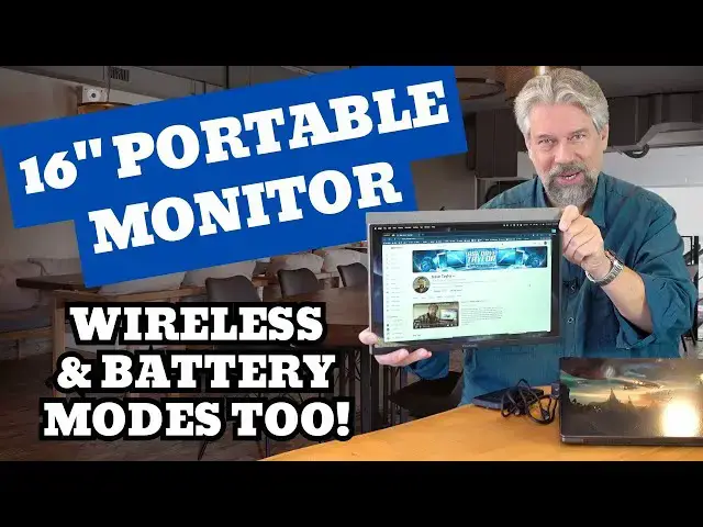 'Video thumbnail for An Extra Screen Anywhere with the ViewSonic VG1656N 16-Inch Portable Monitor'
