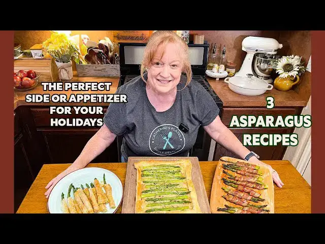 'Video thumbnail for Three (3) Asparagus Recipes for Sides or Appetizers for your Holidays'