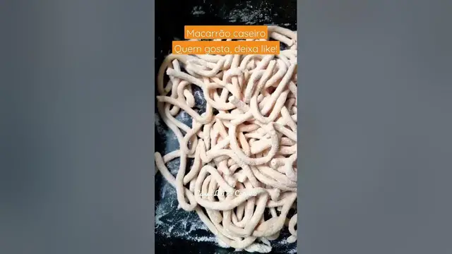 'Video thumbnail for só quem já fez o próprio #macarrão em casa sabe a delícia que é #receitas 😋🍝'