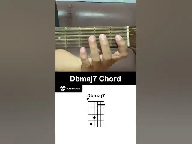 'Video thumbnail for How To Play The Dbmaj7 Chord On Guitar - Guvna Guitars'