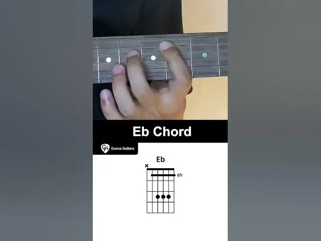 'Video thumbnail for How To Play The Eb Chord On Guitar - Guvna Guitars'