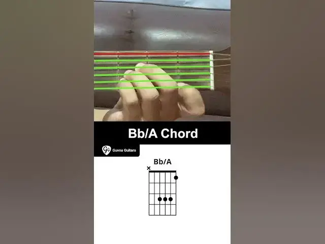 'Video thumbnail for How To Play The Bb/A Chord On Guitar - Guvna Guitars'