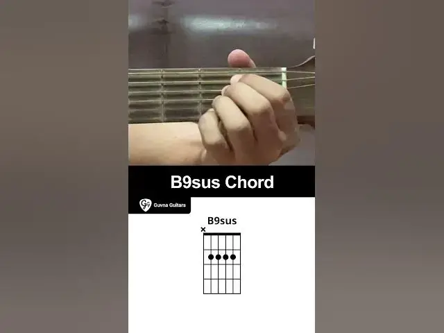 'Video thumbnail for How To Play The B9sus Chord On Guitar - Guvna Guitars'