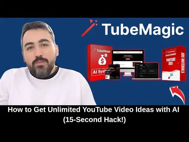 'Video thumbnail for How to Get Unlimited YouTube Video Ideas with AI (15-Second Hack!) | Tube Magic Review'