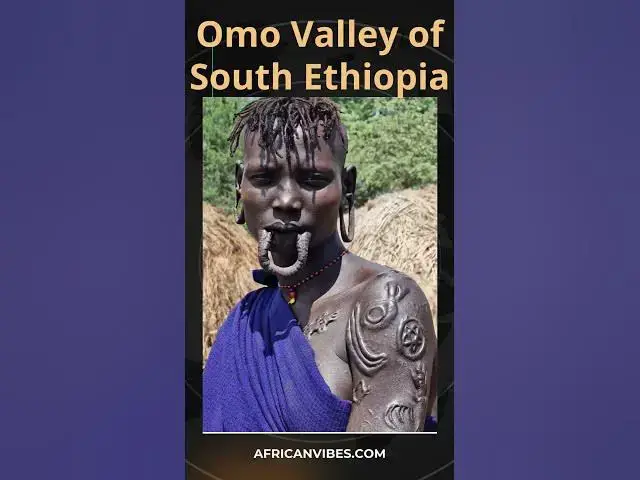 'Video thumbnail for Mursi Tribe woman with large lip plate Omo Valley.'