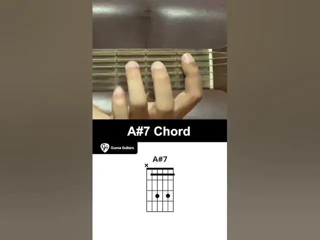 'Video thumbnail for How To Play The A#7 Chord On Guitar - Guvna Guitars'