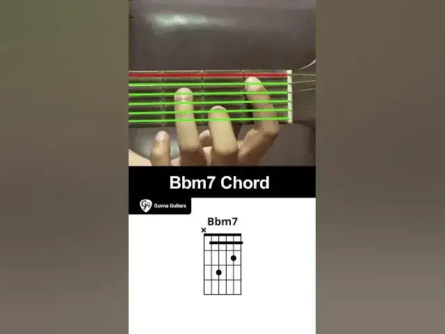 'Video thumbnail for How To Play The Bbm7 Chord On Guitar - Guvna Guitars'