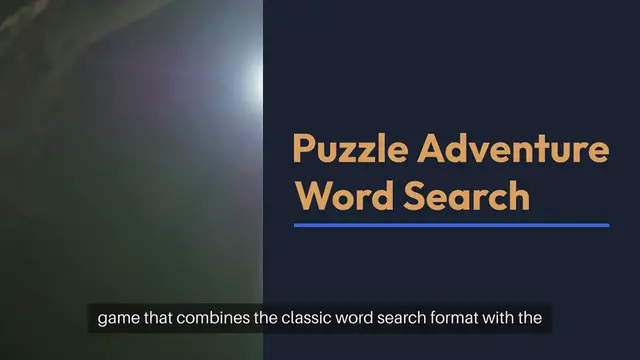 'Video thumbnail for Puzzle Adventure Word Search'