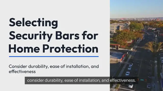 'Video thumbnail for Best Security Bars for Home Protection'