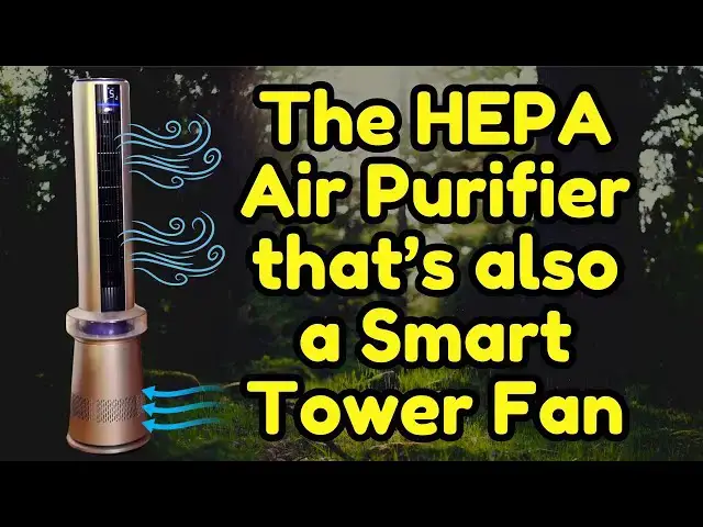 'Video thumbnail for Cool off with Clean Air: The Dreo 45" 2-in-1 Air Purifier Tower Fan'