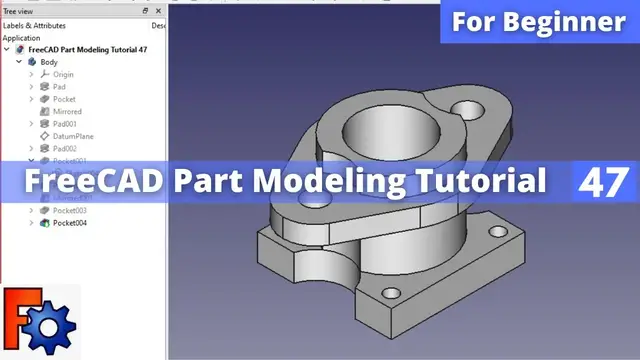 'Video thumbnail for FreeCAD Part Modeling Tutorial 47 | FreeCAD Tutorial | FreeCAD Part Design | Mechnexus |'