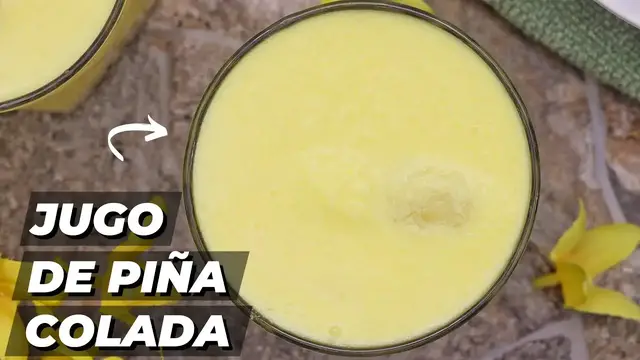 'Video thumbnail for Jugo de Piña Colada más rápida que PUEDAS hacer'