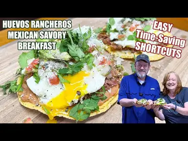'Video thumbnail for HUEVOS RANCHEROS With Timesaving Shortcuts MEXICAN SAVORY BREAKFAST'