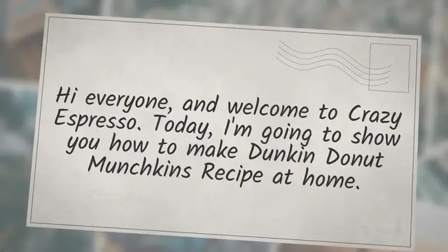 'Video thumbnail for Dunkin Donut Munchkins Recipe: Small in Size, Big on Flavor!'