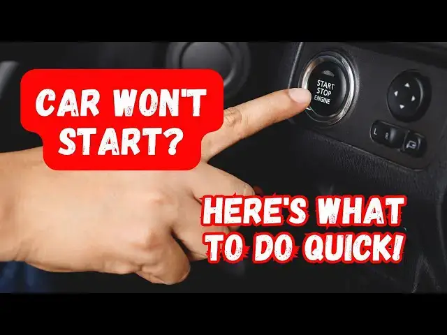 'Video thumbnail for Car Won’t Start? Try These Quick Fixes Before Calling a Mechanic!'