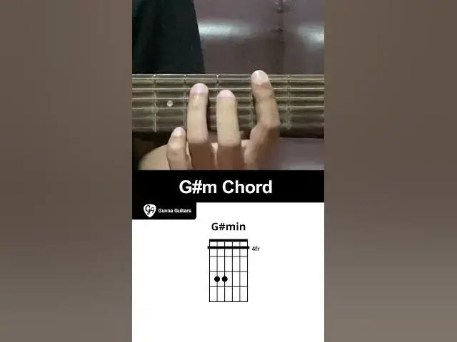 'Video thumbnail for How To Play The G#m Chord On Guitar - Guvna Guitars'