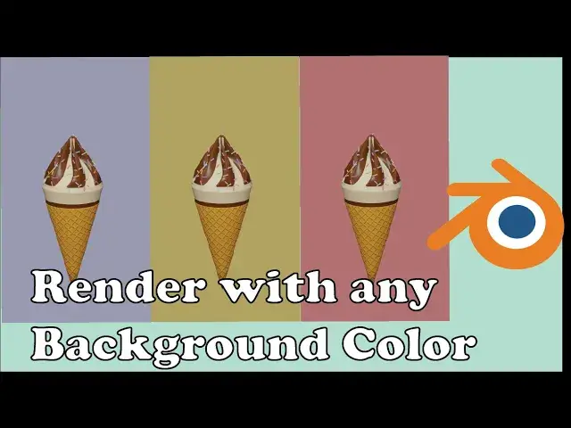 'Video thumbnail for Render with any Background color in Blender | Lighting tutorial |'