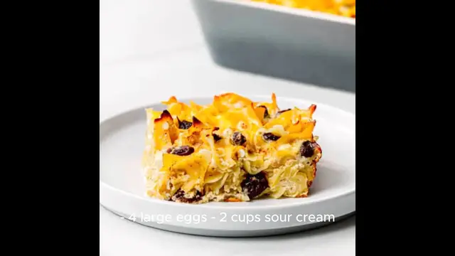 'Video thumbnail for noodle kugel recipe'