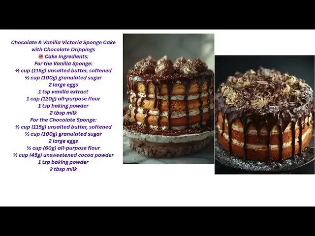 'Video thumbnail for How to make Victoria Vanilla & Chocolate Sponge Cake'