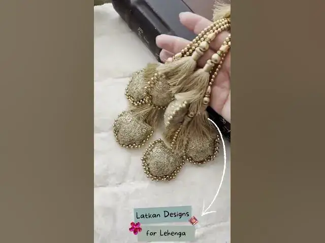 'Video thumbnail for Latkan Designs for Lehenga in 2024 #latkandesigns #latkan #latkanforkurti #latkanmaking'