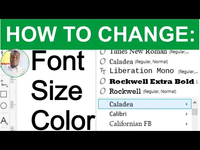 'Video thumbnail for How to Change Font, Font Size and Text Color in CorelDraw'