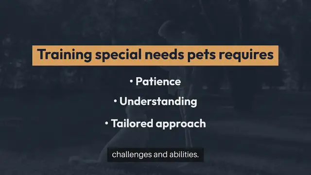 'Video thumbnail for Training Special Needs Pets'
