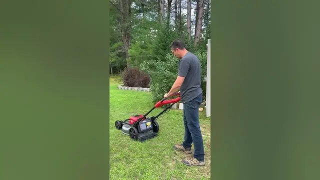 'Video thumbnail for Can the Milwaukee M18 FUEL Lawnmower mow 2/3rds Acre on a charge? #shorts'
