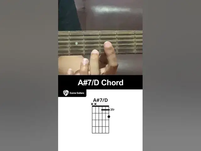 'Video thumbnail for How To Play The A#7/D Chord On Guitar - Guvna Guitars'