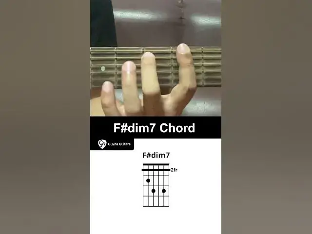 'Video thumbnail for How To Play The F#dim7 Chord On Guitar - Guvna Guitars'