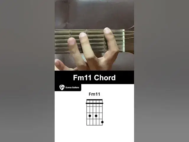 'Video thumbnail for How To Play The Fm11 Chord On Guitar - Guvna Guitar'