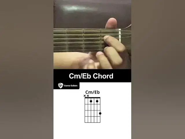 'Video thumbnail for How To Play The Cm/Eb Chord On Guitar - Guvna Guitars'