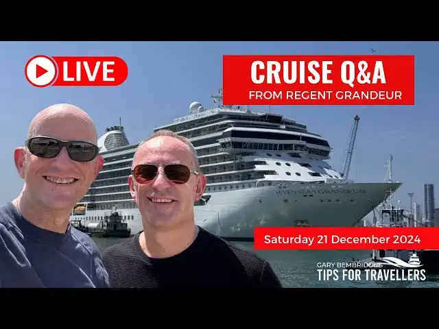 'Video thumbnail for Live Cruise Q&A from Regent Grandeur: Saturday 21 October 5pm UK/ Noon ET/ 9 am PT'