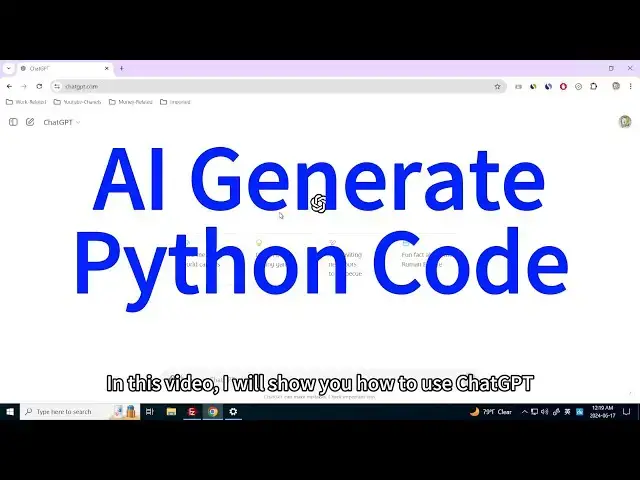 'Video thumbnail for How to Use AI (Large Language Model) to Generate Python Code and Implement Progress Bar?'