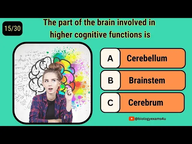 'Video thumbnail for Quiz on Nervous System || 30 Most Repeated Nervous System MCQ with answers'