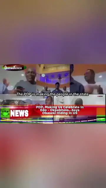 'Video thumbnail for PDP, Making Us Celebrate In Edo - Okpebholo.Says Obaseki Hiding In US '