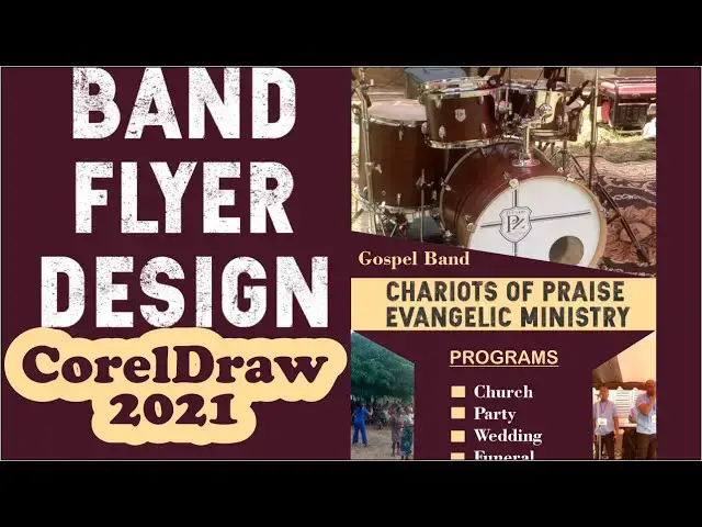 'Video thumbnail for Gospel Band Flyer Design in CorelDraw'