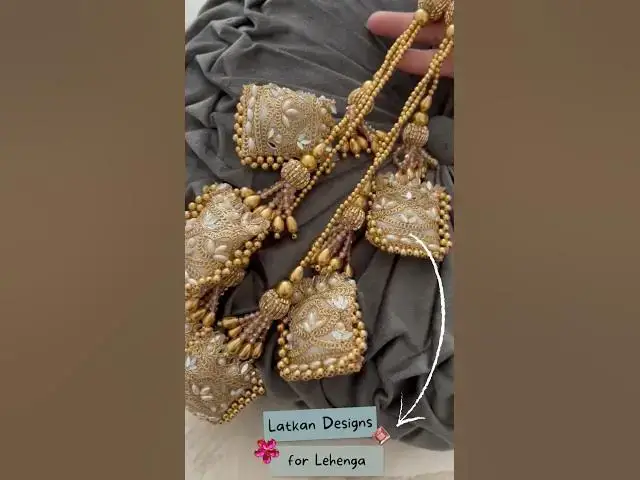 'Video thumbnail for Latkan Designs for Lehenga in 2024 #latkandesigns #latkan #latkanforkurti #latkans'