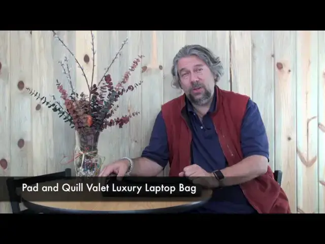 'Video thumbnail for Pad and Quill Valet Luxury Leather Computer & Laptop Bag Review'
