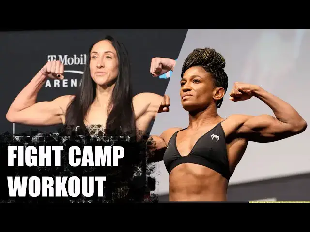 'Video thumbnail for Raw footage from a conditioning session for @ufc strawweights Angela Hill and Jessica Penne. #mma'