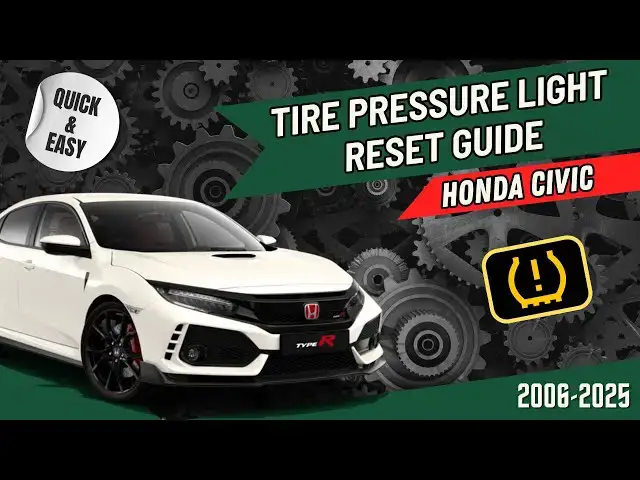 'Video thumbnail for Honda Civic Tire Pressure Warning Light? FIX IT FAST (TPMS Reset Guide)'