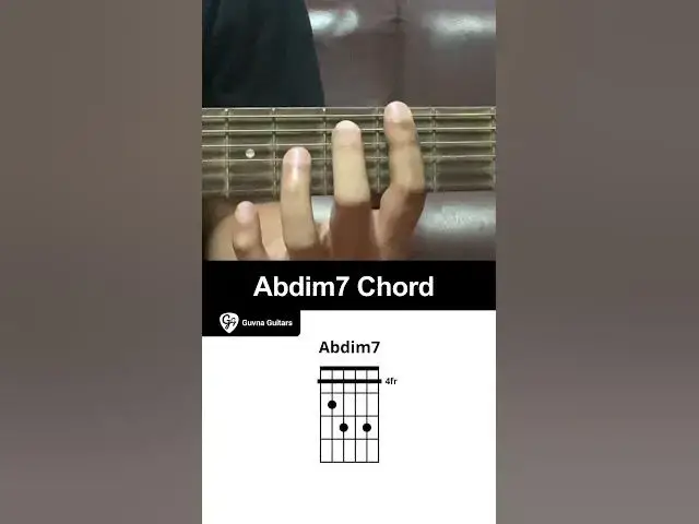'Video thumbnail for How To Play The Abdim7 Chord On Guitar - Guvna Guitars'