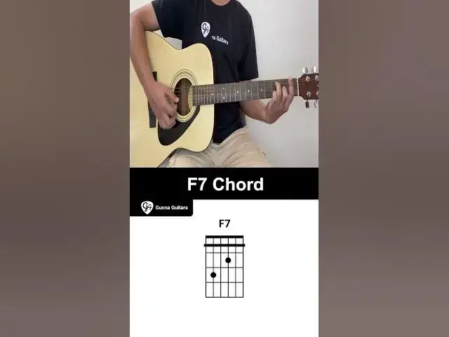 'Video thumbnail for How To Play The F7 Chord On Guitar - Guvna Guitars'