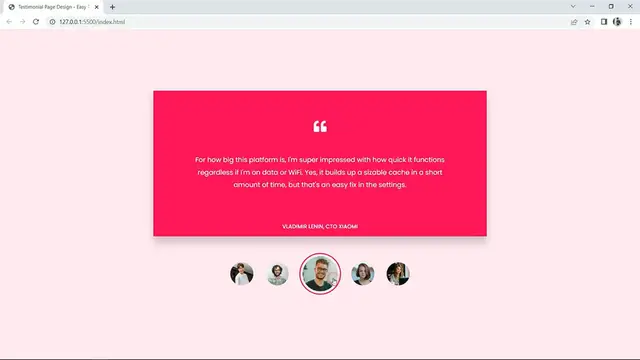 'Video thumbnail for How To Make Animated Testimonial Slider For Website Using HTML CSS & JavaScript'