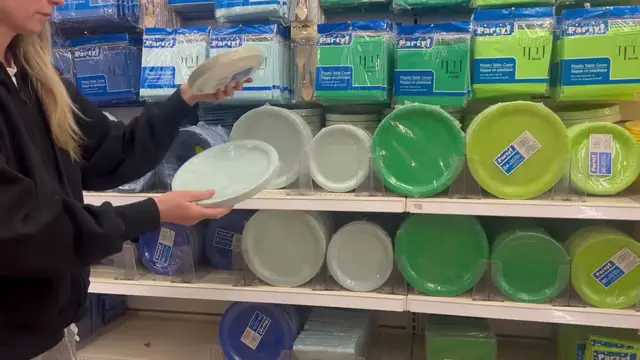 'Video thumbnail for Everyone will be buying Dollar Store plates when they see this GENIUS door idea!'