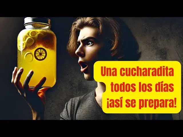 'Video thumbnail for Jengibre rallado, cebolla, ajo, jugo de limón y miel. Una cucharadita todos los días'
