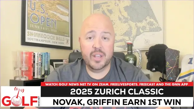 'Video thumbnail for Andrew Novak, Ben Griffin earn 1st PGA Tour wins at Zurich Classic'