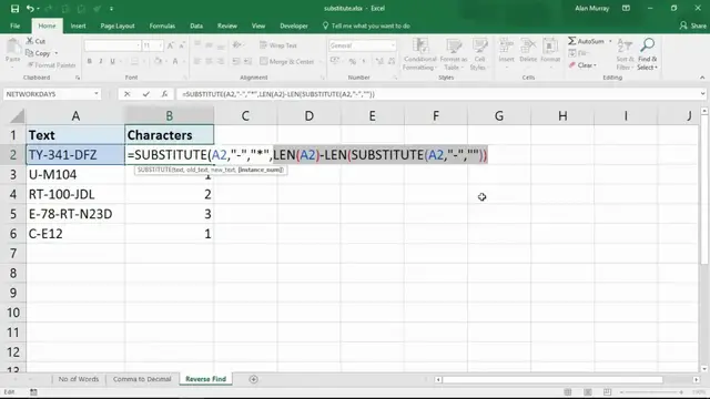 'Video thumbnail for 3 Advanced Examples of the SUBSTITUTE Function in Excel'