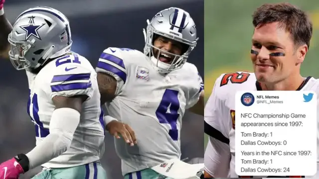 'Video thumbnail for law nation sports: dak prescott's 'hold my crutches' reply to tom brady & cowboys nfc title game drought'