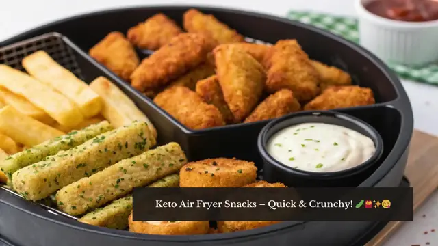'Video thumbnail for Crispy Keto Air Fryer Snacks | Easy & Low-Carb!'